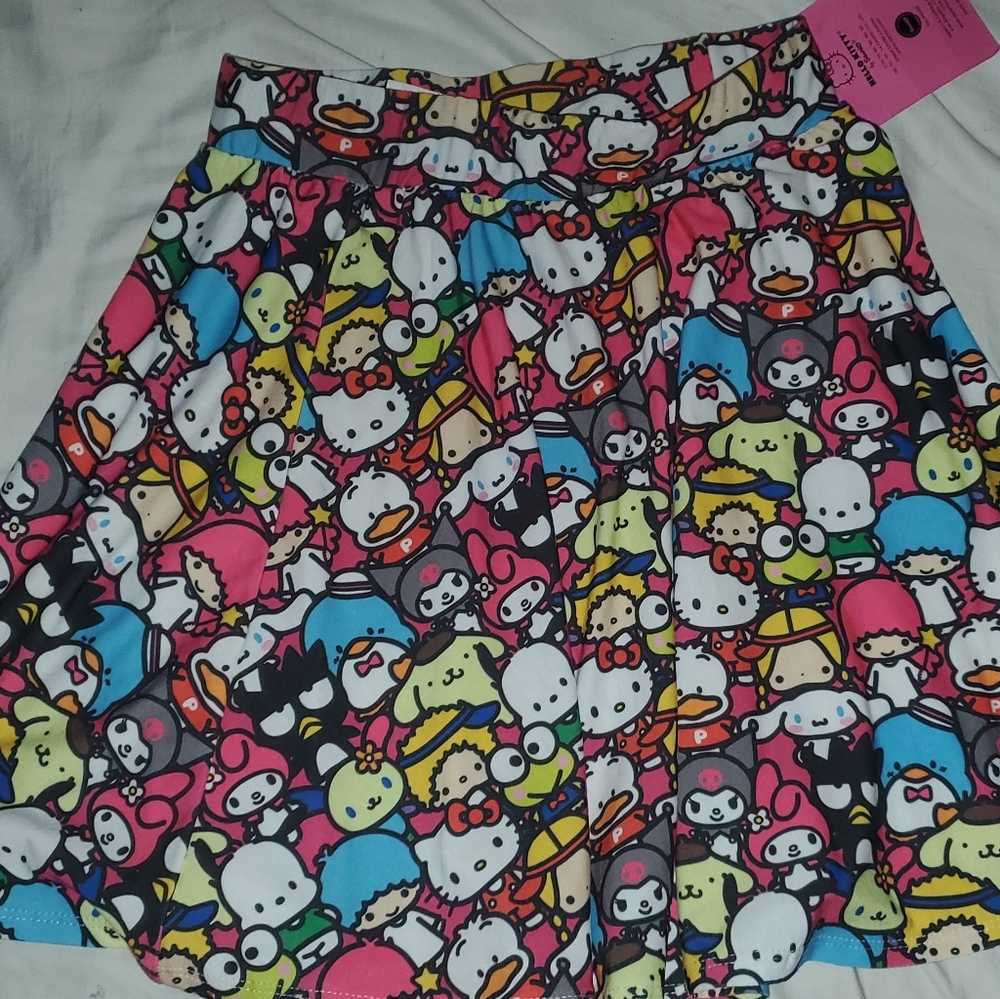 JapanLA X Sanrio Hello Kitty Kuromi & Friends Skirt Sz Large Rare Vintage NWT